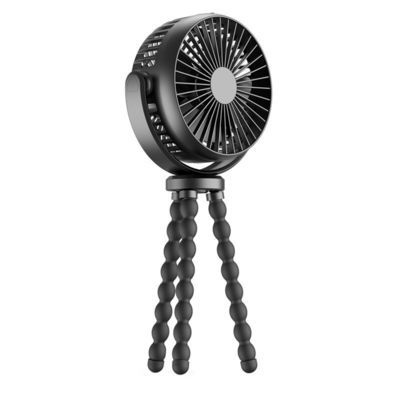 Voltage V 2.1 Plastic Stroller Fan with 5200mAh Battery and Mini Tripod Legs