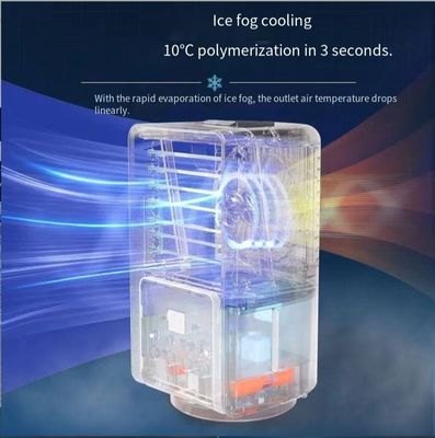 Silk Screen Printing Mini Personal Space Air Cooler with 700ml Water Tank and USB Power