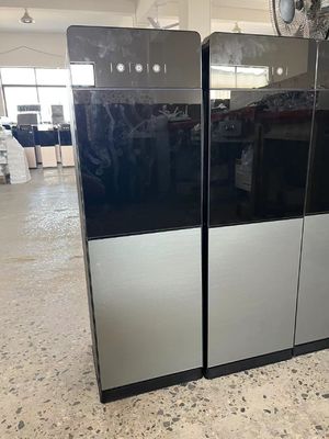Glass Double Door Household Water Dispenser for Hot and Cold Drinks
