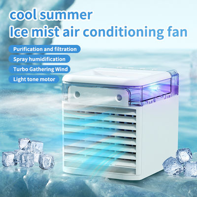 Mini USB Mobile Small Water-Cooled Air Conditioner with 3-Speed Fan and Water-Cooling