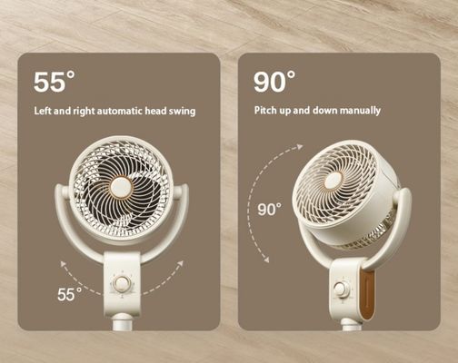 Voice AI Control Electric Stand Fan for Air Cooling and Air Circulation in Bathrooms