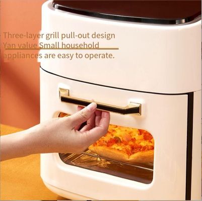 220-240V Electric Stainless Steel Air Fryer with 15L Large Capacity and Visual Window
