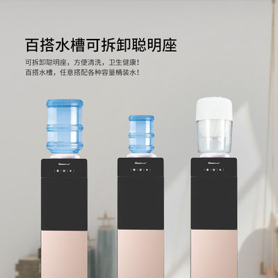 Hot and Cold Water Dispenser with Electronic Refrigeration Lock Intelligent Barreled