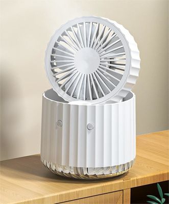 5V Hot Humidifying Spray Fan USB Desktop Charging Small Fan Folding Portable Table Fan Hydrating Air Cooler