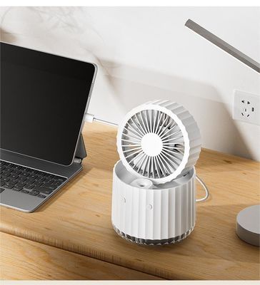 5V Hot Humidifying Spray Fan USB Desktop Charging Small Fan Folding Portable Table Fan Hydrating Air Cooler