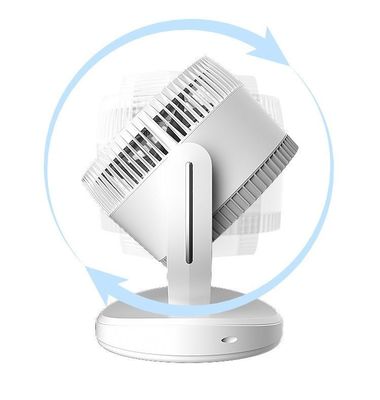 360° Rotary Mini Desktop Turbine Convection Ventilator for Household Table Installation