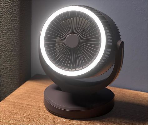 Table Fans for Car Portable USB Charging Small Mute Light-Supplementing Night Light Cooling Fan