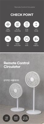 6-Blade Floor Fan for Air Circulation at Three Wind Speeds and 6 Blades