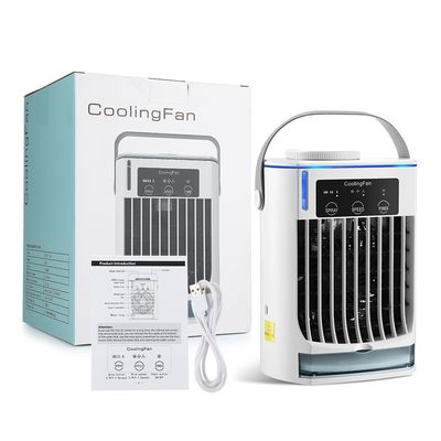 Foldable Mini Portable Air Conditioner with Spray Humidify and USB Water Cooling Fan