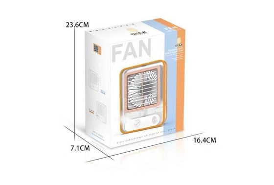 Mini Night Light Fan USB Charging Air Cooling Fan with Spray Function and 420g Weight