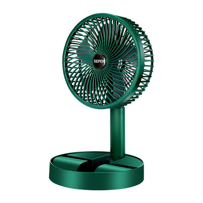 Foldable Telescopic USB Battery Fan for Hotel 2000mah Battery Air Cooling Fan 3 Speed Choice