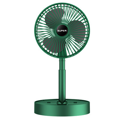 USB Rechargeable Foldable Desktop Table Fan with 3 Adjust Speed Multifunctional Design