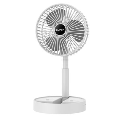 Desktop Office USB Charging Folding Telescopic Fan Mini Portable Electric Fan Plastic