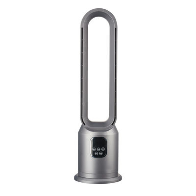 Plastic Standing Tower Air Cooling Home And Office Intelligent Bladeless Leafless Fan