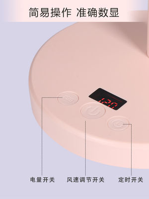 Silk Screen Printed Plastic Table Fan for Bathroom and USB Air Circulation System