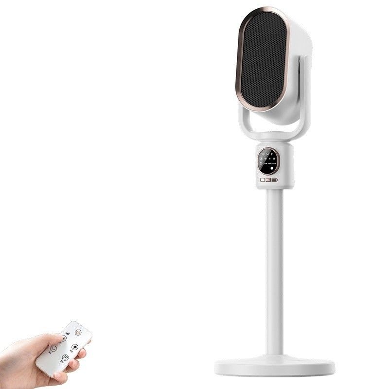 Standing Desk Heater With Shaking Head And Remote Control For Winter Summer Air Flow