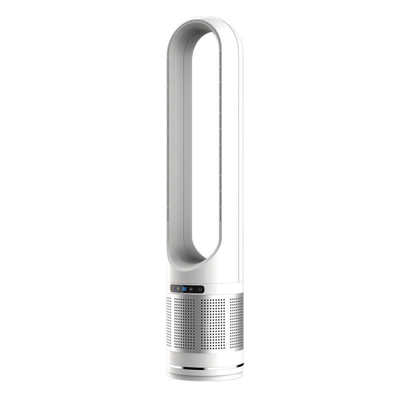 Smart Home Standing Electric Air Cooling Fan with Large Vertical Bladeless Design 50 Inch
