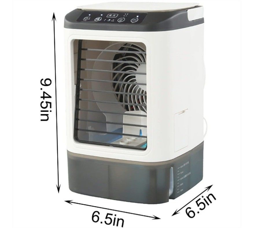 Mini Air Conditioner Fan Household Portable USB Electric Fan 5V12W Net Weight 800g