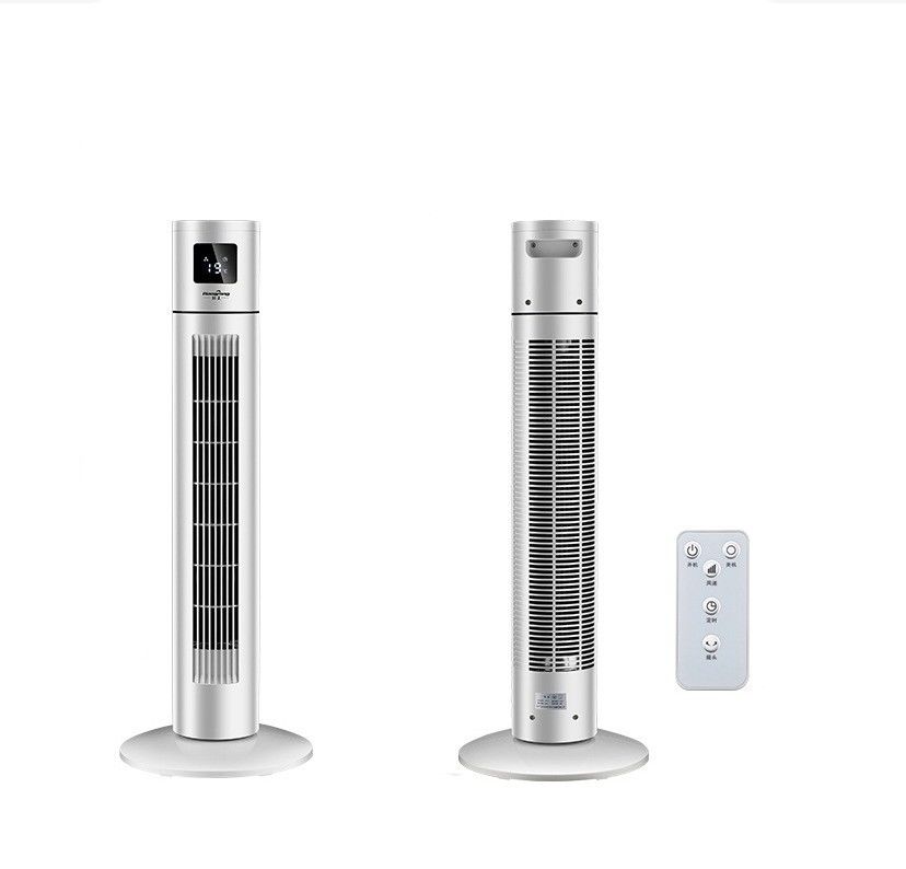 Household Vertical Tower Fan with Leafless Design and 1-12 Hour Timer Setting Function