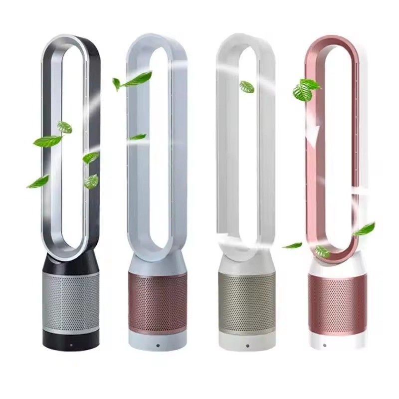 42 Inch Bladeless Cooling Tower Fan with Hepa Air Purifier and 2024 Smart Remote Control