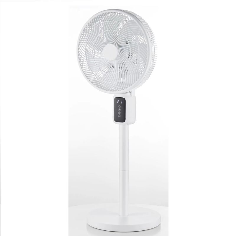 Automatic Shaking Head Circulation Fan 12 inch LED Display Vertical Floor Cooling Fan