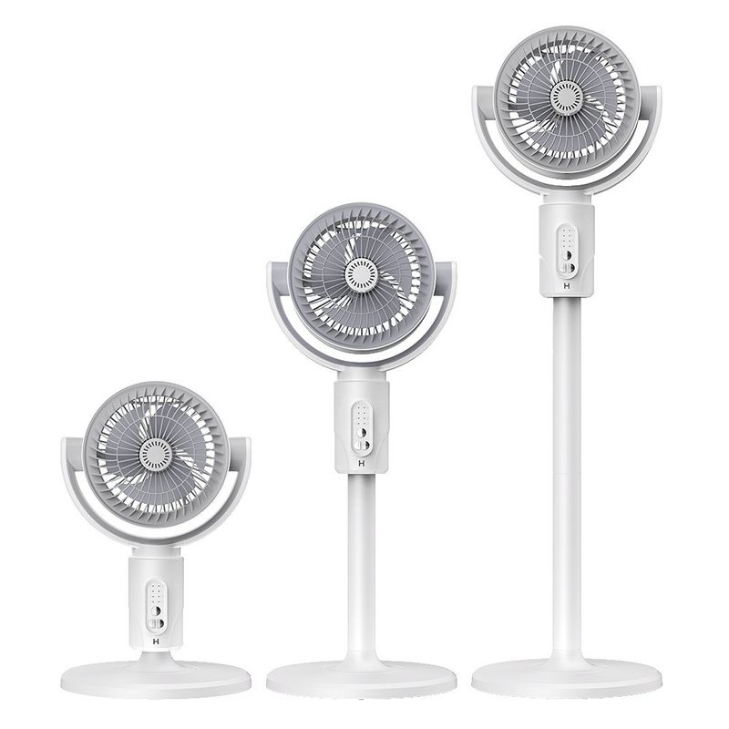 FLOOR Installation 4000mA USB Rechargeable Floor Standing Fan with Adjustable Height