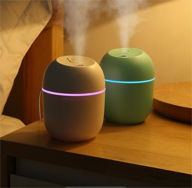 USB RGB Light Mini Car Water Drop Desktop Aromatherapy Air Humidifier for Household