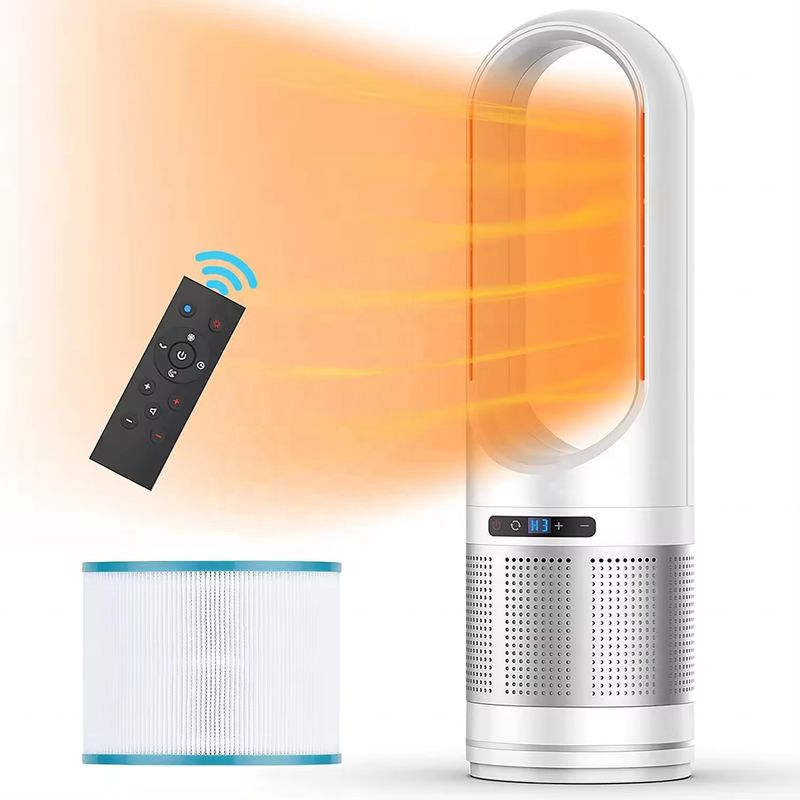 Household Multi 3 in1 Cooling Heating Air Purifier Floor Standing Smart Bladeless Fans