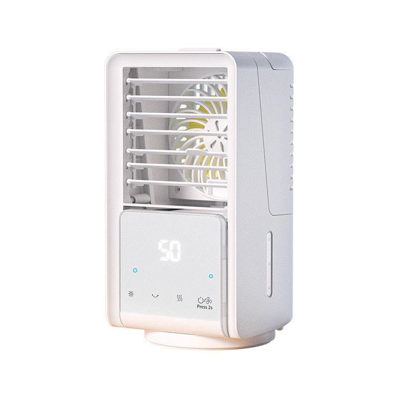USB Water Cooling Fan Small Table Air Cooler with 3 Wind Modes Low/Med/High 14*14*26CM