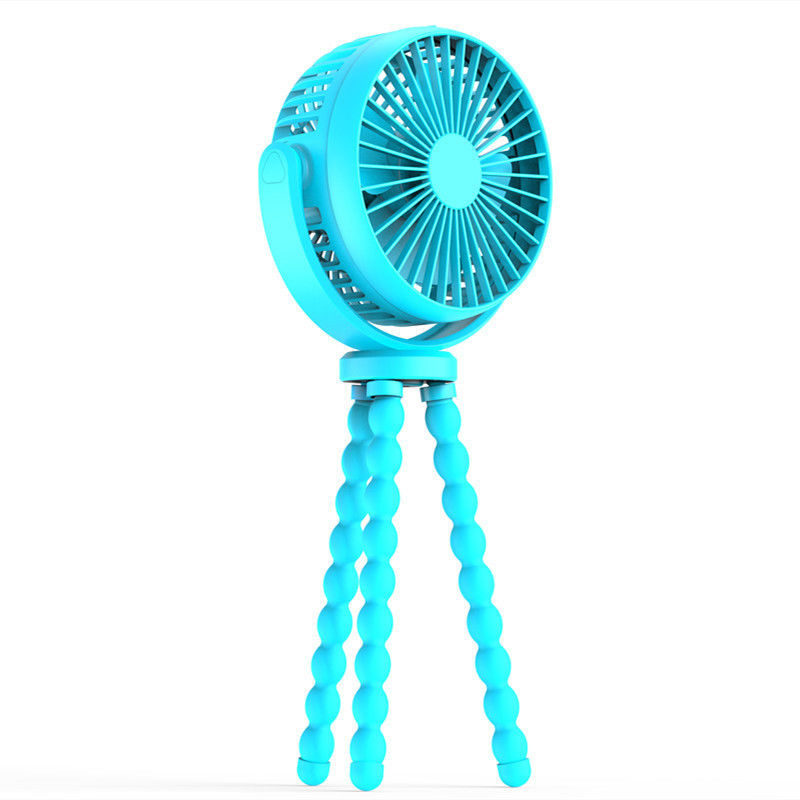 Voltage V 2.1 Plastic Stroller Fan with 5200mAh Battery and Mini Tripod Legs