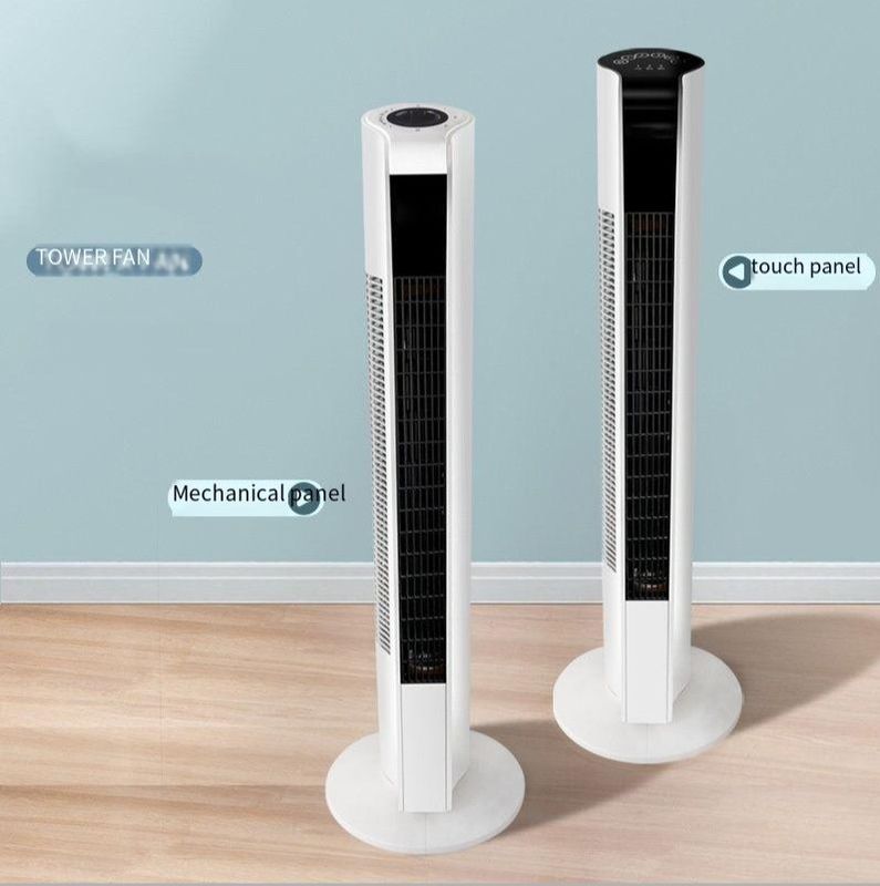 Smart Electric Bladeless Tower Fan 84*26.5cm App-Controlled Quiet Strong Air Cooling