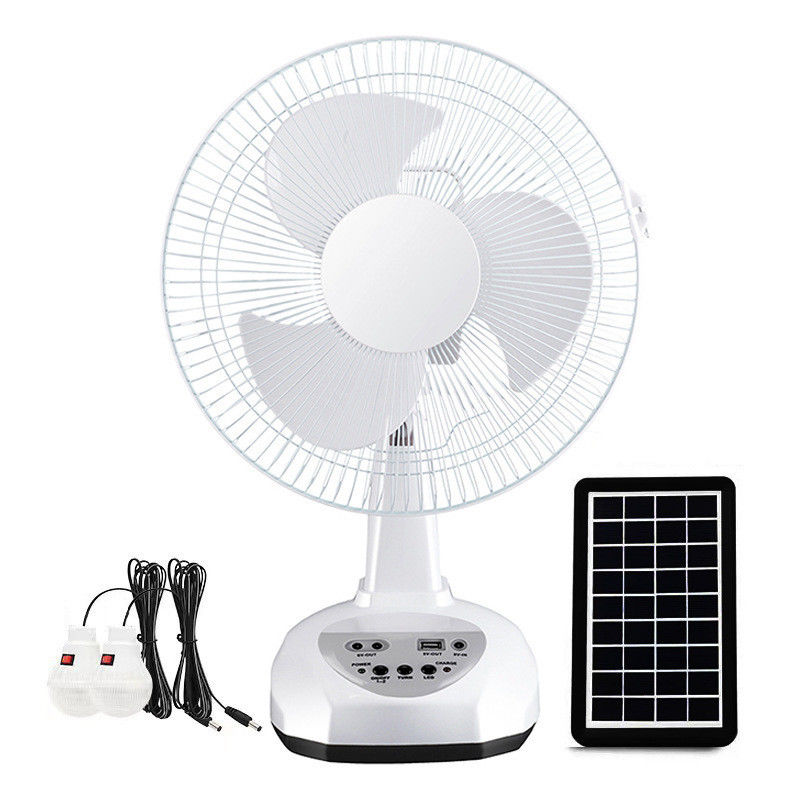 Dimensions L x W x H 43cm * 27cm * 33.5cm 12 Inch Solar Fan With Battery And LED Bulb