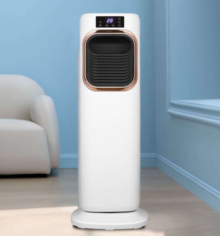 Household Vertical Dual Purpose Electric Fan Heater Air Cooler with Remote 330*270*900mm