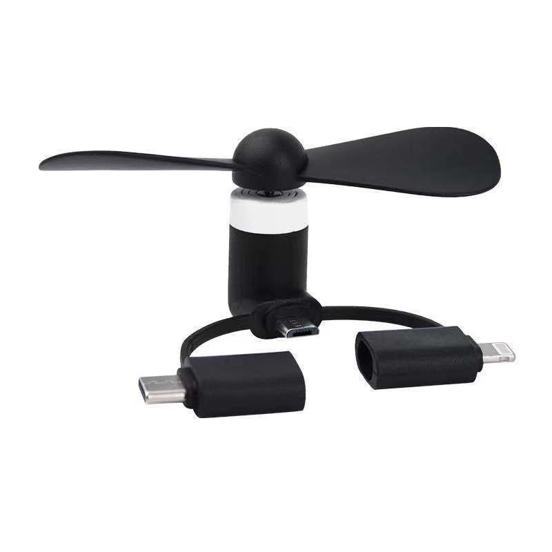 NO App-Controlled Mini USB Fan for iPhone and Android Phones Universal Compatibility