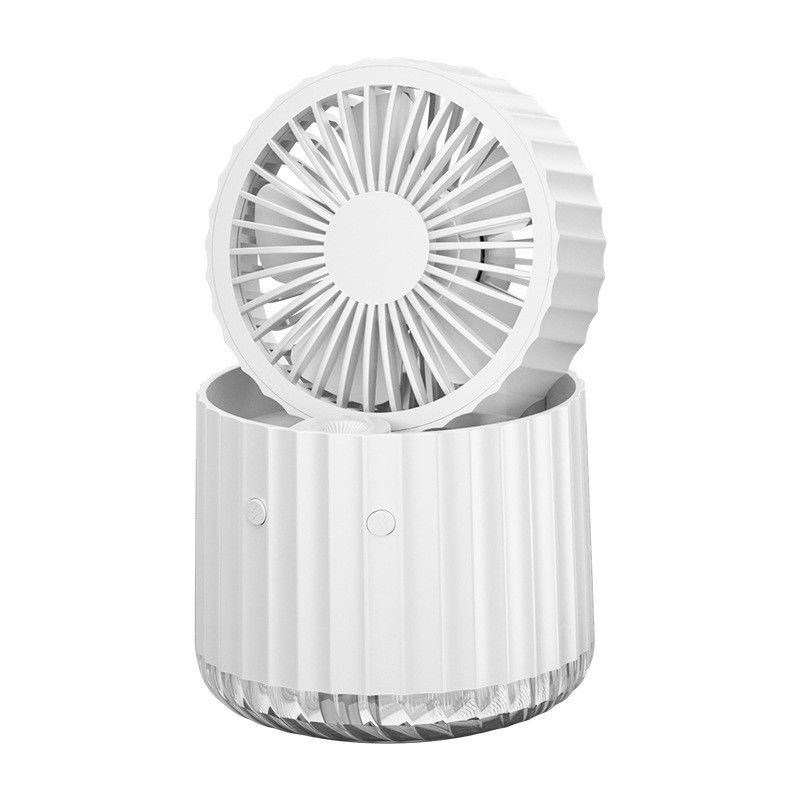 5V Hot Humidifying Spray Fan USB Desktop Charging Small Fan Folding Portable Table Fan Hydrating Air Cooler