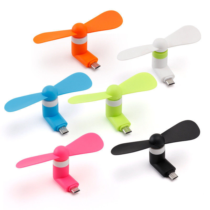 Customized Logo Mobile Phone Portable 3 In 1 USB Type C Fasting Cooling Mini Fan for 15g