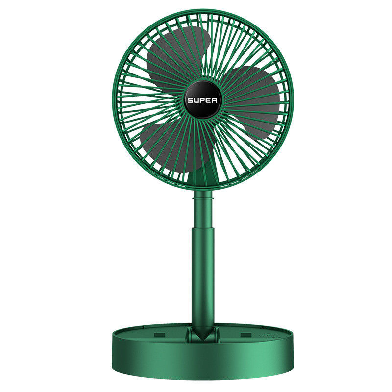Foldable Telescopic USB Battery Fan for Hotel 2000mah Battery Air Cooling Fan 3 Speed Choice