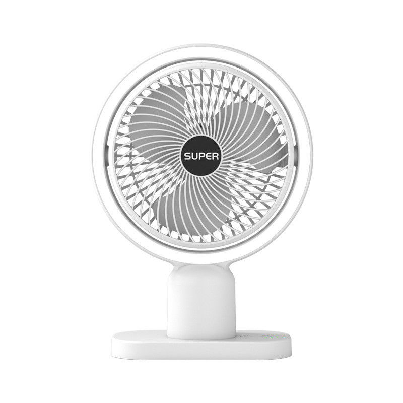 Private Mold NO 6-Inch Portable Electric Fan with USB Rotation and Rechargeable Battery