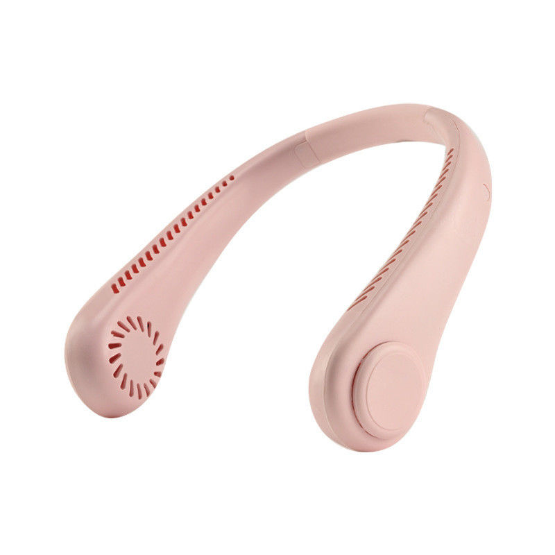Household and Outdoor Portable Mini Bladeless Neck Hanging Fan with USB Charging